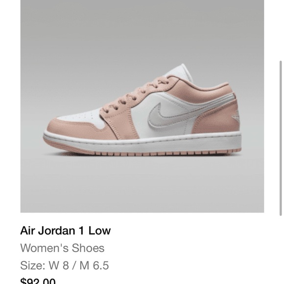 Womens Air Jordan 1 Low Sneakers - Picture 10 of 10